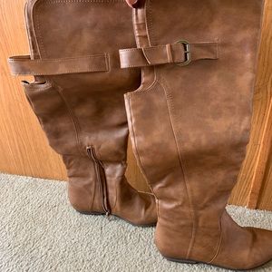 Knee High Boots with Buckles